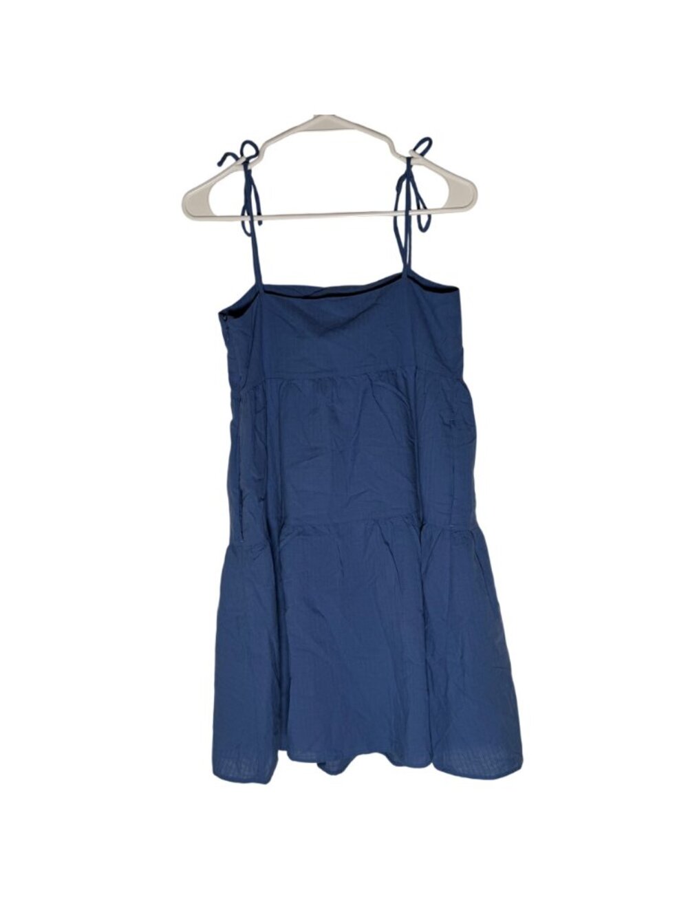 Everlane The Gauze Mini Tiered Dress Women's Size XXS in Soft Cobalt Blue NWT! - Picture 6 of 6
